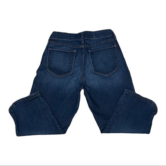 NYDJ “Ariel” Lift Tuck Cropped Curved Slit Hem Denim Jeans - Picture 2 of 10